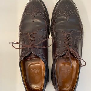 Alden long wing cordovan shoes